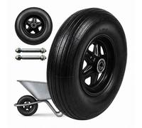 Relaxdays 2x hand truck wheels 3.50-8 solid rubber