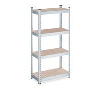 Relaxdays 2x heavy-duty shelving 120x60x30 brown