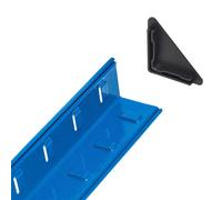 Relaxdays 2x heavy-duty shelving 180x60x30 cm blue
