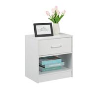 Relaxdays 2x Night Stand with Drawer