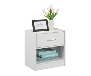Relaxdays 2x Night Stand with Drawer