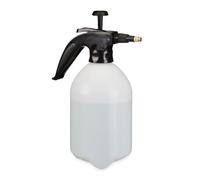 Relaxdays 2x pumpspray bottles, 2 litres, black