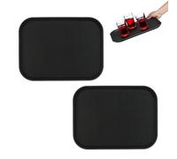 Relaxdays 2x Rectangular Trays 41x30cm, Black