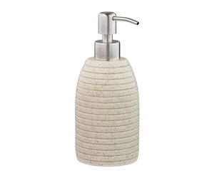 Relaxdays 2x Ridges Soap Dispenser, Steel