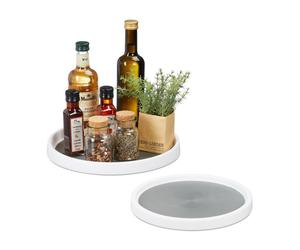 Relaxdays 2x Rotating Fridge Organiser