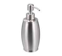 Relaxdays 2x SS soap dispenser 350ml silver