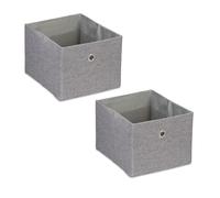 Relaxdays 2x Storage Boxes in Various Colours
