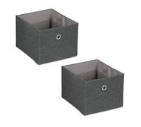 Relaxdays 2x Storage Boxes in Various Colours