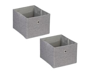 Relaxdays 2x Storage Boxes in Various Colours