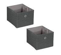 Relaxdays 2x Storage Boxes in Various Colours