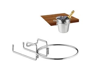Relaxdays 2x Table-Mounted Champagne Cooler