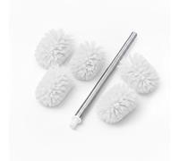Relaxdays 2x toilet brush D8 cm, white