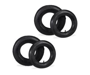 Relaxdays 2x Truck Tyres 4.00-8 with Inner Tube