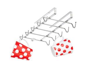 Relaxdays 2x Under Shelf Cup Racks