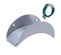 Relaxdays 2x Wall-Mounted Metal Hose Pipe Holder