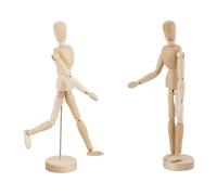 Relaxdays 2x Wooden Mannequin 30cm