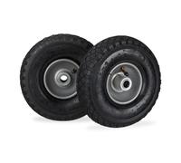 Relaxdays 3.00-4 Pneumatic Barrow Tyre Set of 2