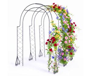 Relaxdays 3-arch Rose trellis