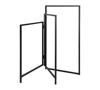 Relaxdays 3-Arm Foldable Towel & Clothing Stand, 80x44 cm, Black