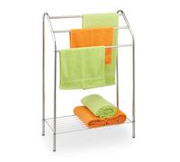 Relaxdays 3-Arm Towel Rack with Shelf