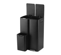 Relaxdays 3-compartment steel bin