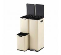 Relaxdays 3-compartment steel bin