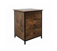 Relaxdays 3-drawer bedside table