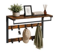 Relaxdays 3-in-1 wall coat rack