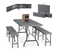 Relaxdays 3-Piece Folding Beer Tent Set