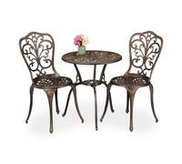 Relaxdays 3-Piece Garden Bistro Set