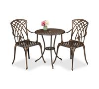 Relaxdays 3-Piece Outdoor Bistro Set