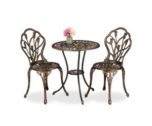 Relaxdays 3-Piece Patio Bistro Set