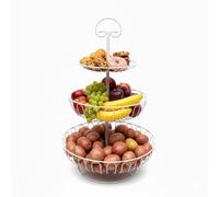 Relaxdays 3-Tier fruit bowl