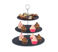Relaxdays 3-Tier Slate Serving Stand