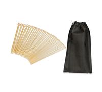 Relaxdays 36-Piece Knitting Needle Set with Bag