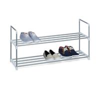 Relaxdays 3x Extendable Metal Shoe Racks