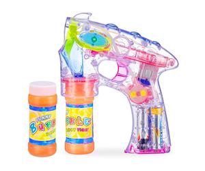 Relaxdays 3x LED Soap Bubble Gun