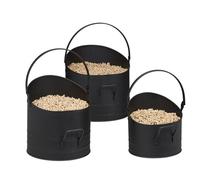 Relaxdays 3x Pellet Bucket