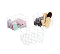 Relaxdays 3x Set Desk Organiser Basket