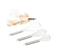 Relaxdays 3x Stainless Steel Whisk Set
