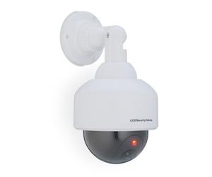 Relaxdays 3x White Dummy Camera Dome Shape Fake