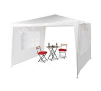 Relaxdays 3x3 m pavilion with 2 side panels