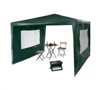 Relaxdays 3x3 m pavilion with 2 side panels