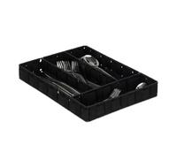 Relaxdays 4-Compartment Cutlery Tray