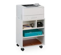 Relaxdays 4-Compartment Mobile Filing Cabinet