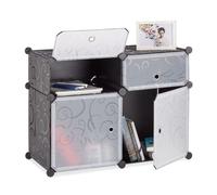 Relaxdays 4 Compartments Shelving System