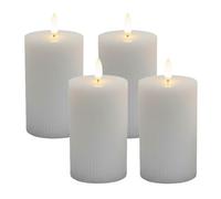 Relaxdays 4 LED wax candles