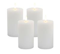 Relaxdays 4 LED wax candles