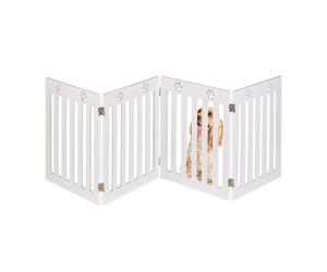 Relaxdays 4-part Dog Barrier Fence