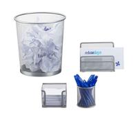 Relaxdays 4-Piece Desk Organizer Set
